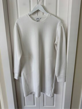 SPANX AirEssentials Long Sleeve Shift Dress | Small | Powder
